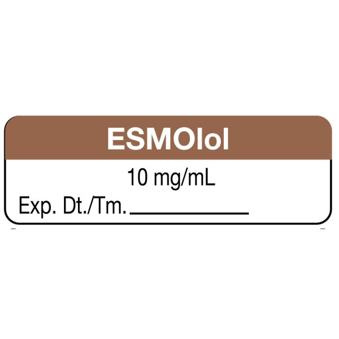 Anesthesia Label, ESMOLOL 10mg/mL, 1-1/2