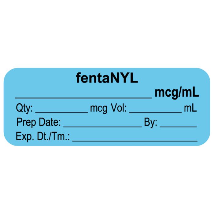 Anesthesia Label, fentaNYL mcg/mL, 2