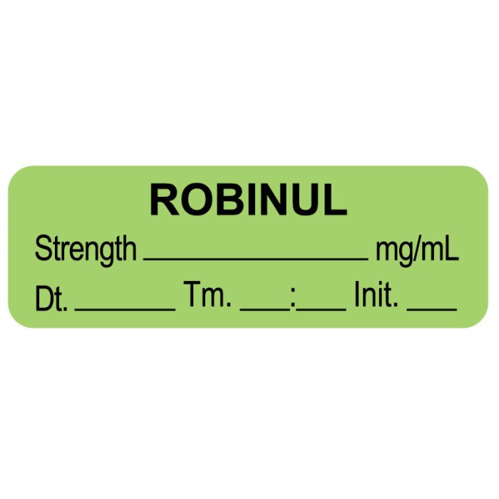 Anesthesia Label,  Robinul  mg/mL  DTI 1-1/2