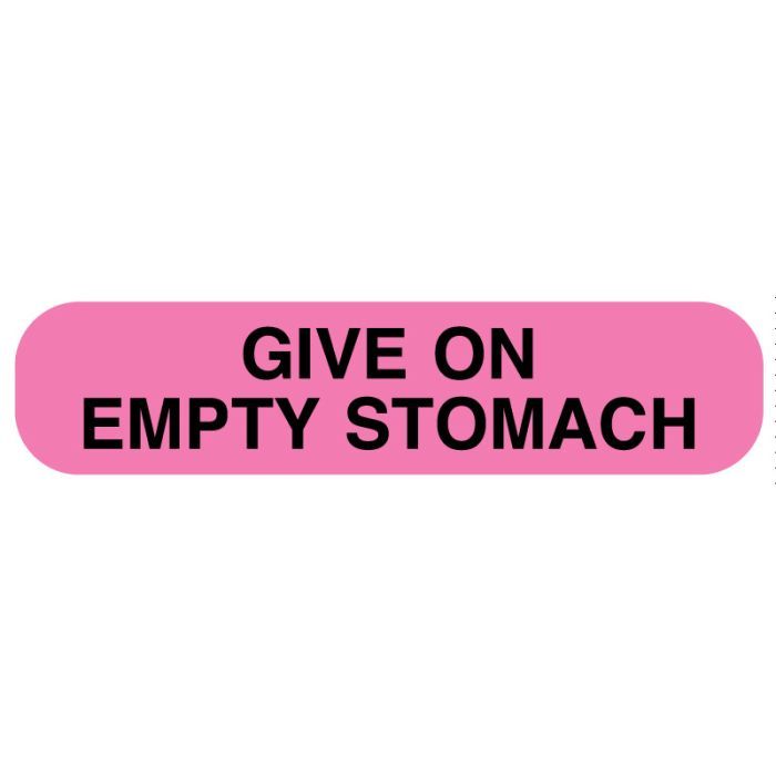 GIVE ON EMPTY STOMACH, 1-5/8