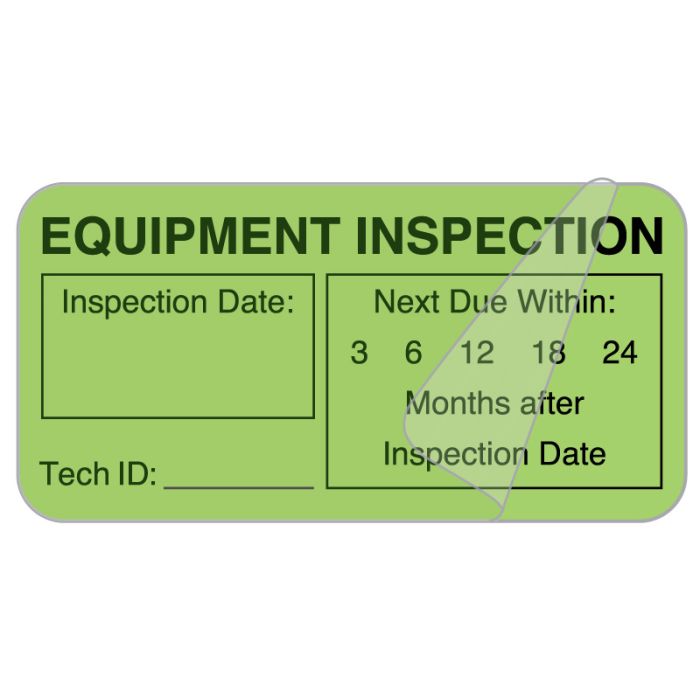 Equipment Inspection Label, 2