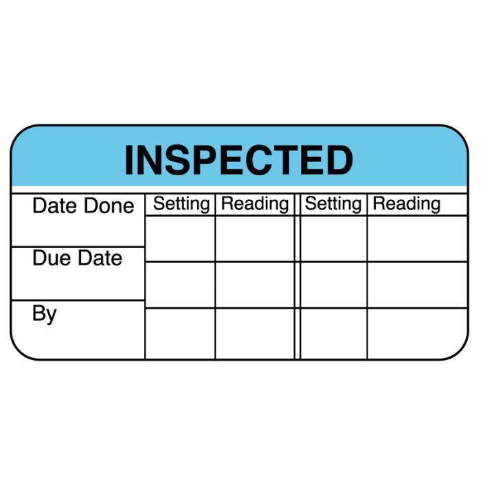 Inspection Label, 2
