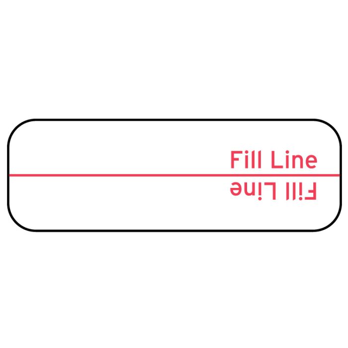 Dose Fill Line Label, 2-1/4