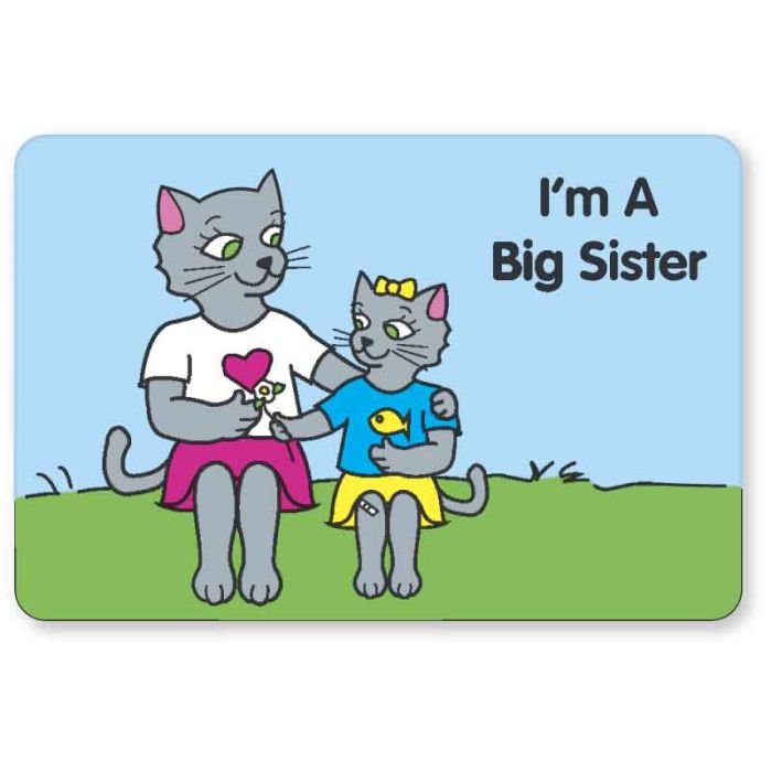 I'M A BIG SISTER, Kids' Sticker, 3