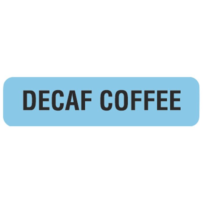 DECAF COFFEE, Nutrition Communication Labels, 1-1/4