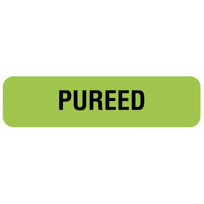 PUREED, Nutrition Communication Labels, 1-1/4