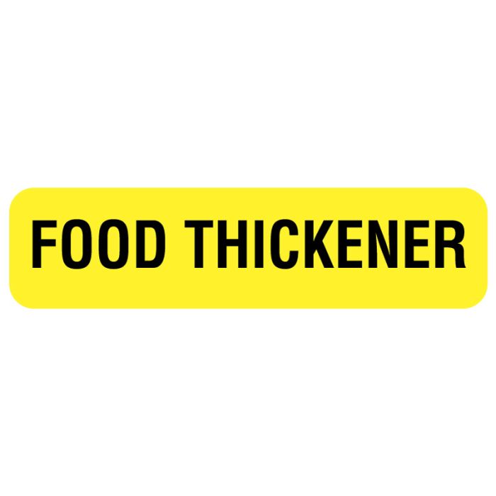 FOOD THICKENER, Nutrition Communication Labels, 1-1/4