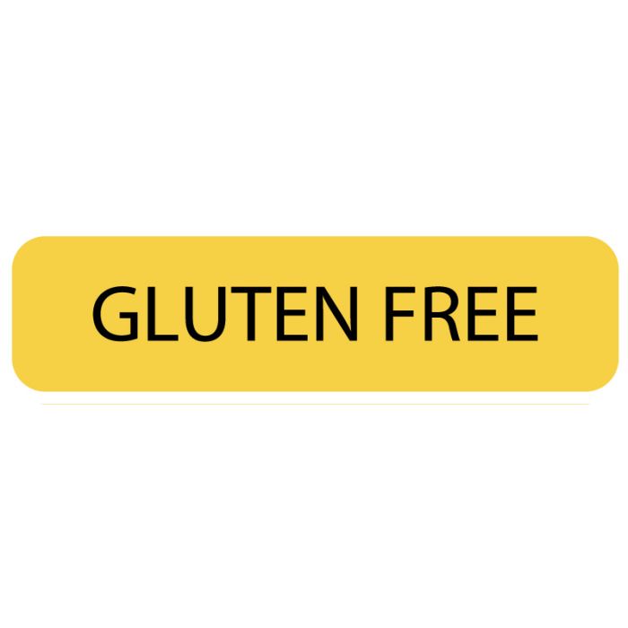 GLUTEN FREE, Nutrition Communication Labels, 1-1/4