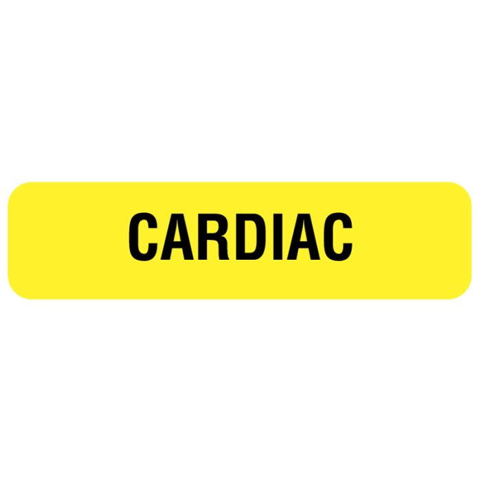 CARDIAC, Nutrition Communication Labels, 1-1/4