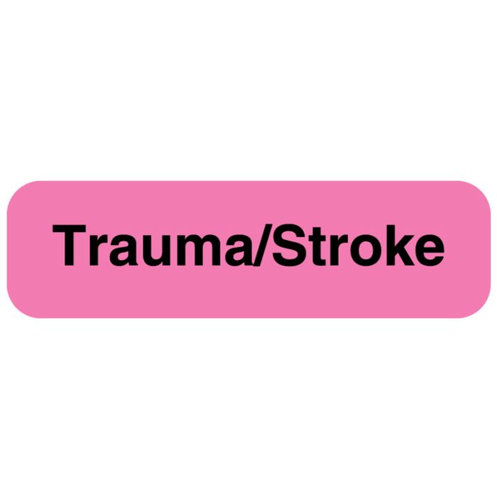 Trauma/Stroke Label, 1-1/4