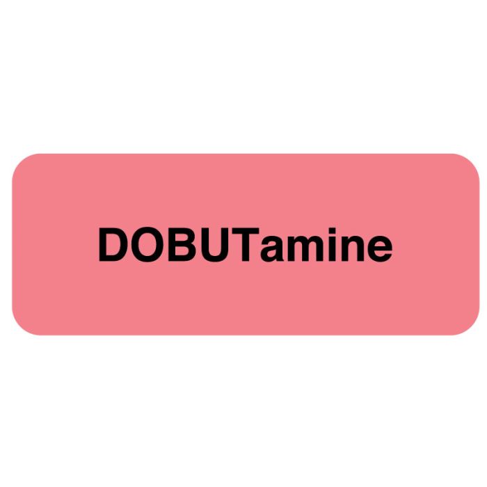 Medication ID Label, DOBUTamine 2 1/4