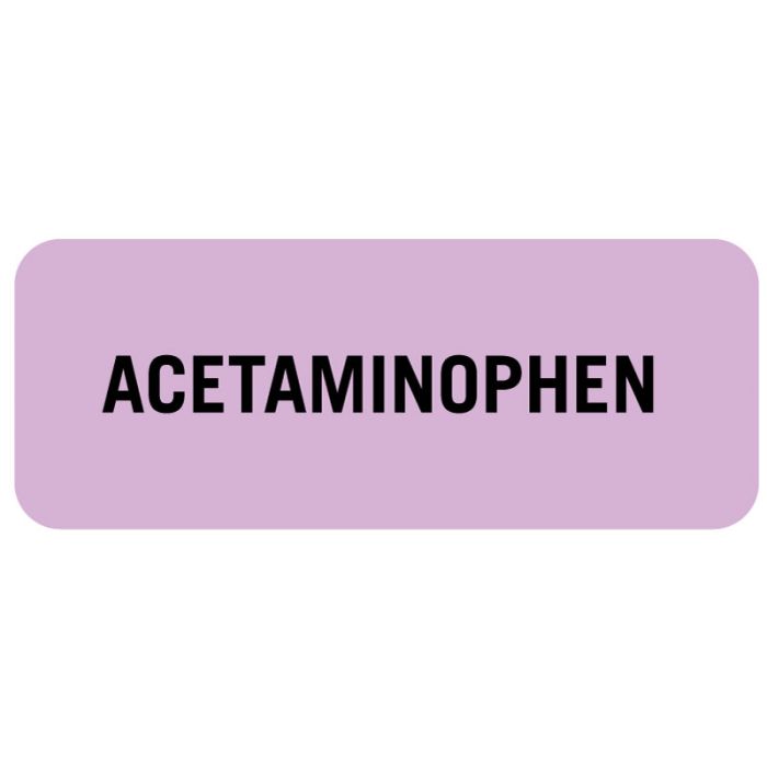 Medication ID Label, ACETAMINOPHEN 2-1/4