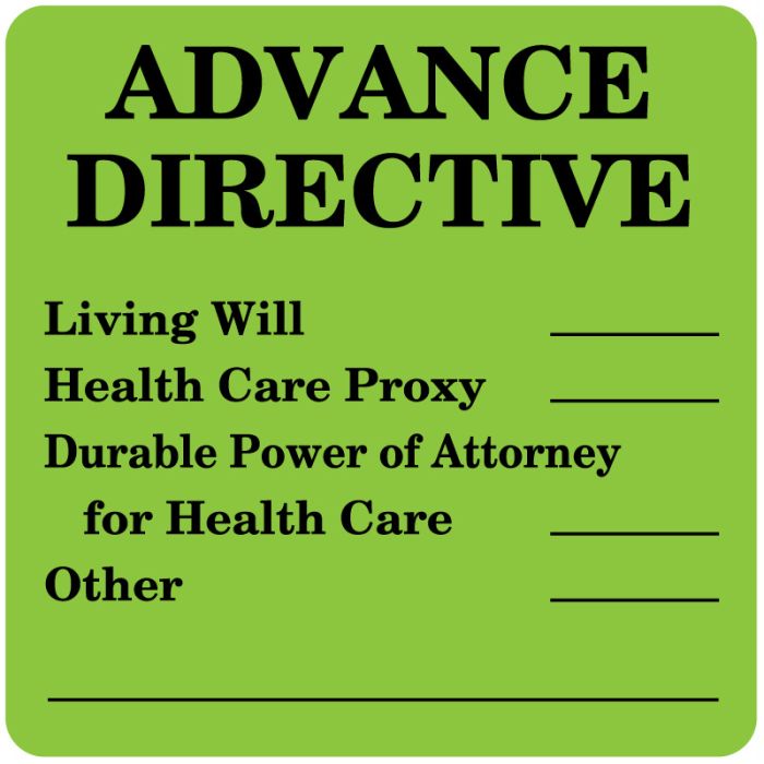 Advanced Directive Label, 2-1/2