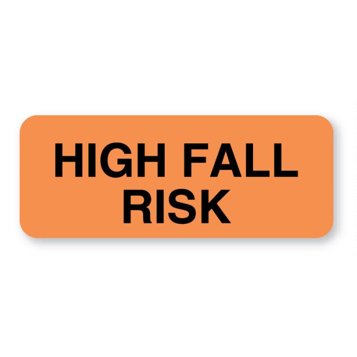Fall Risk Label, 1-1/4