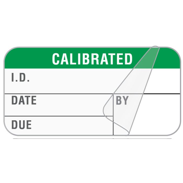 Calibration Label, 1-1/2