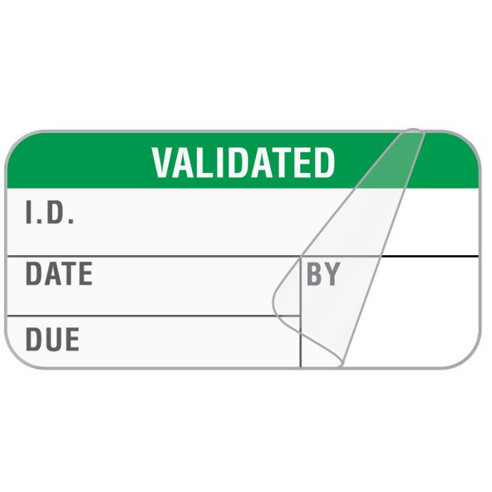 Validation Label, 1-1/2