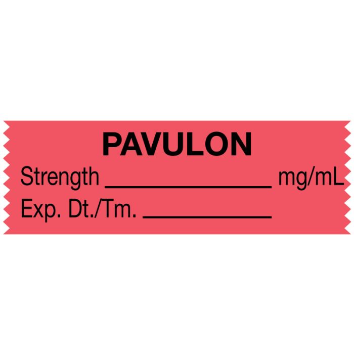 Anesthesia Tape, Pavulon mg/mL, 1-1/2