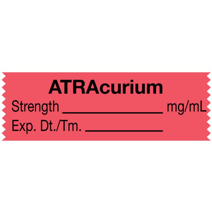 Anesthesia Tape, ATRAcurium mg/mL, 1-1/2