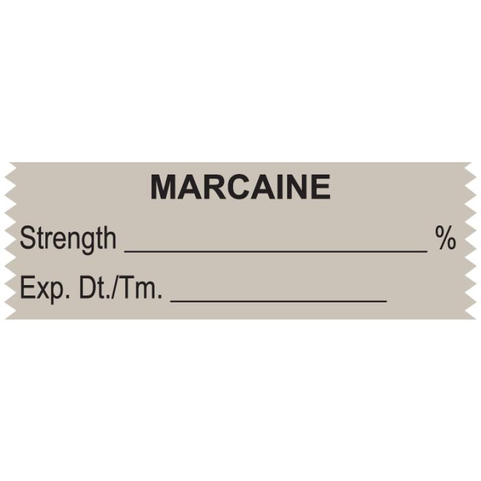 Anesthesia Tape, Marcaine %, 1-1/2