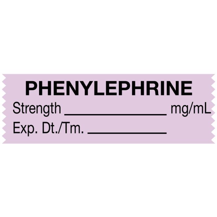 Anesthesia Tape, Phenylephrine mg/mL, 500