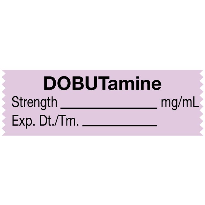 Anesthesia Tape, DOBUTamine mg/mL, 1-1/2