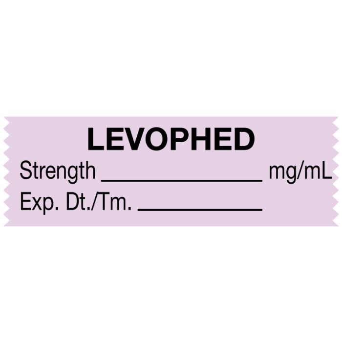 Anesthesia Tape, Levophed mg/mL, 1-1/2