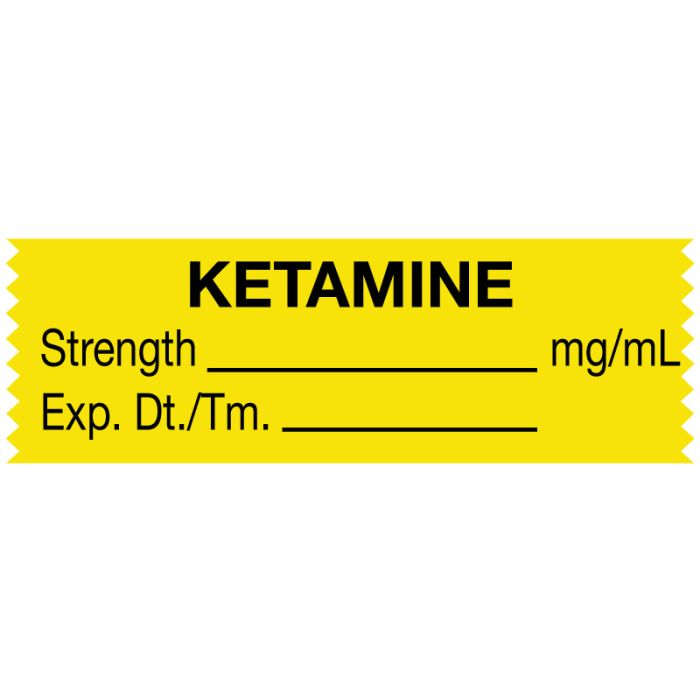 Anesthesia Tape, Ketamine mg/mL, 1-1/2