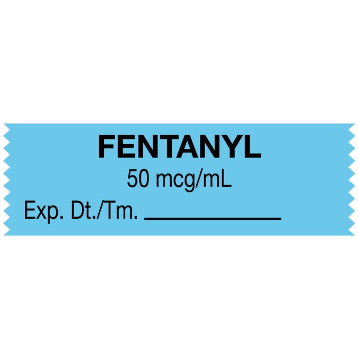 Anesthesia Tape, Fentanyl 50 mcg/mL, 1-1/2