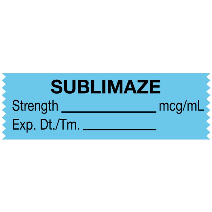 Anesthesia Tape, Sublimaze mcg/mL, 1-1/2