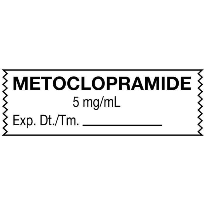 Anesthesia Tape, Metoclopramide 5 mg/mL, 1-1/2