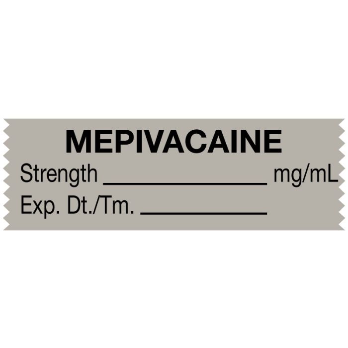 Anesthesia Tape, Mepivacaine mg/mL, 1-1/2