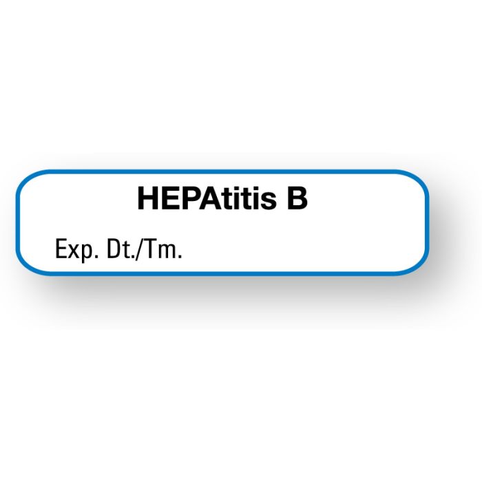 Vaccine Label, Hepatitis B, 1-1/4