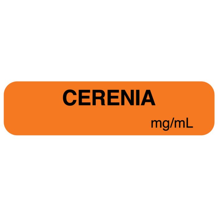 Anesthesia Label, Cerenia mg/mL, 1-1/4