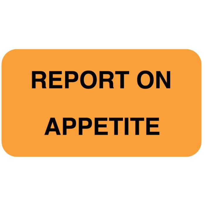 REPORT APPETITE Communication Label