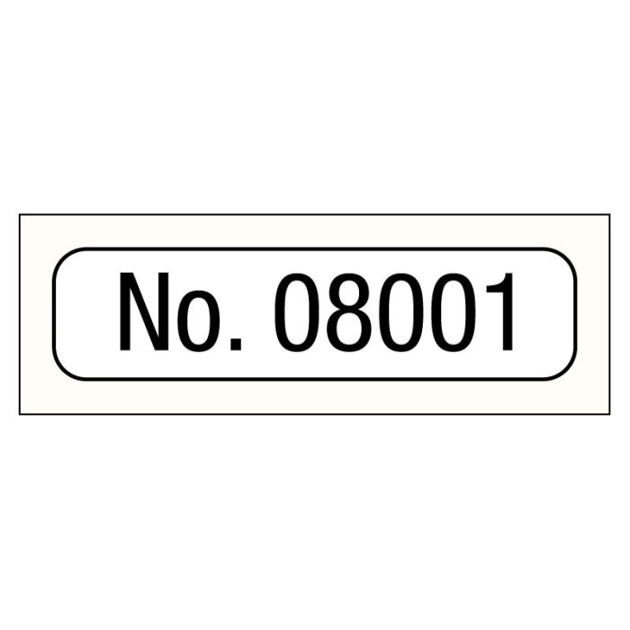 Consecutive Number Label, 1