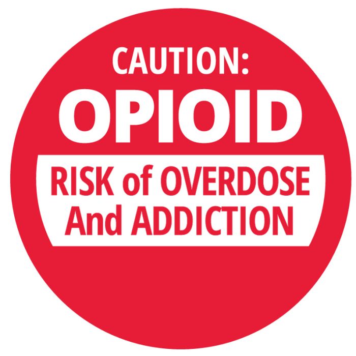 Opioid Warning, 3/4