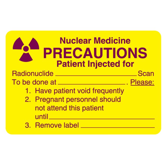 Radioactive Warning Label, 3