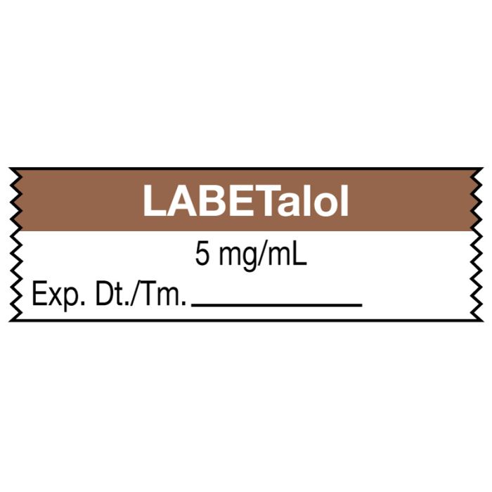 Anesthesia Tape, Labetalol 5mg/mL, 1-1/2