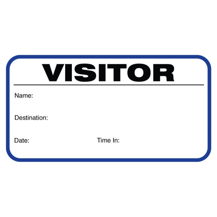 Visitor Pass Book 3-1/2