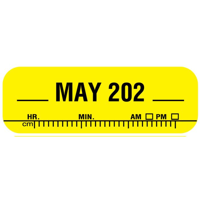 X-Ray Date Label May 202__, 1-1/2