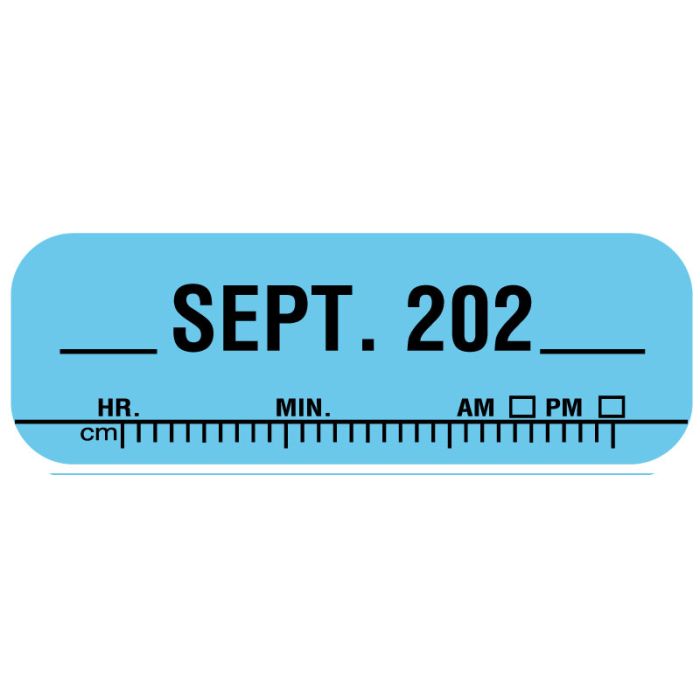 X-Ray Date Label Sep 202__, 1-1/2